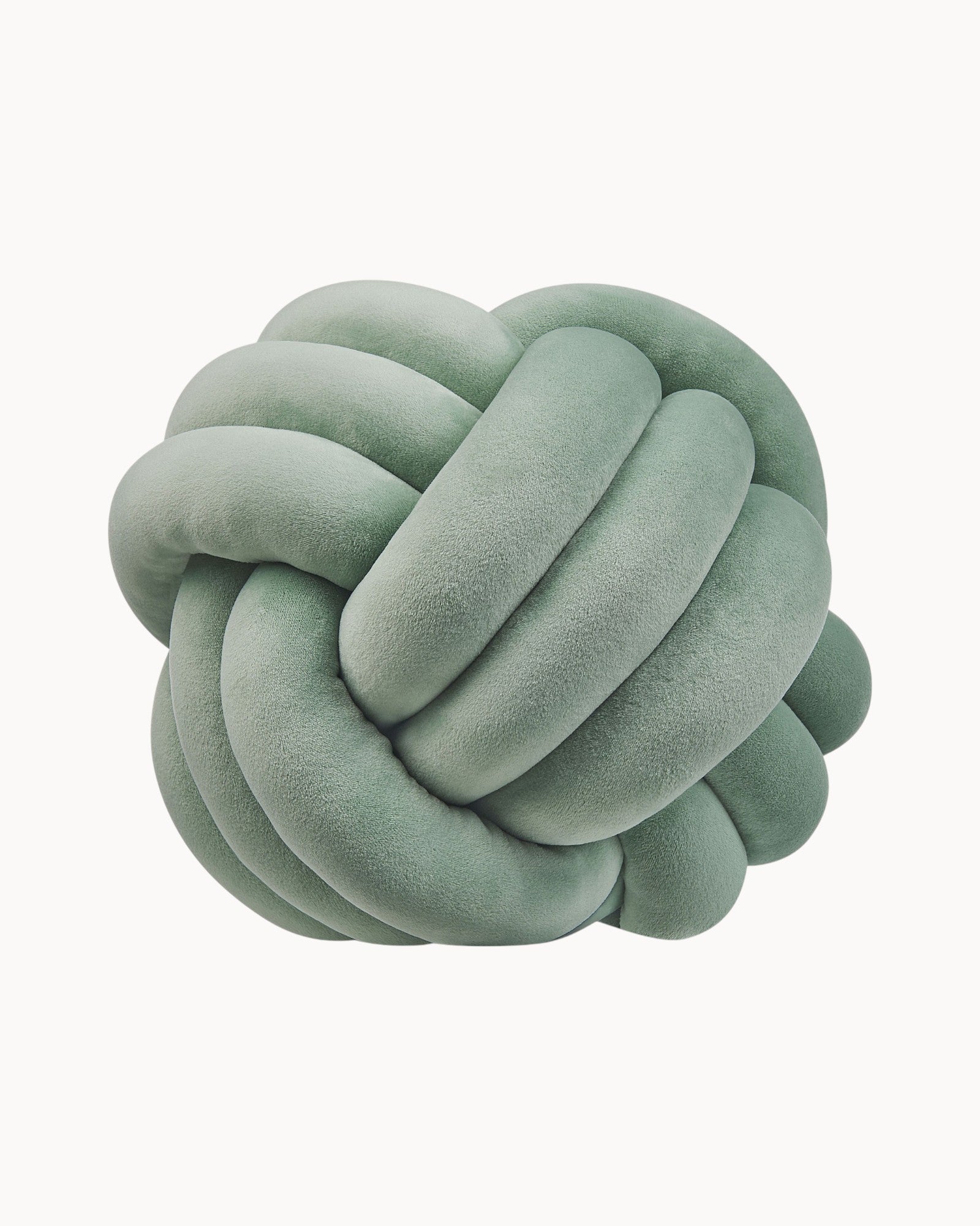 Cojín Decorativo de Terciopelo con Diseño de Nudo - Verde Menta, Gris Claro y Negro-Cushion-Verde Menta-20 x 20 cm-Nisero Deco