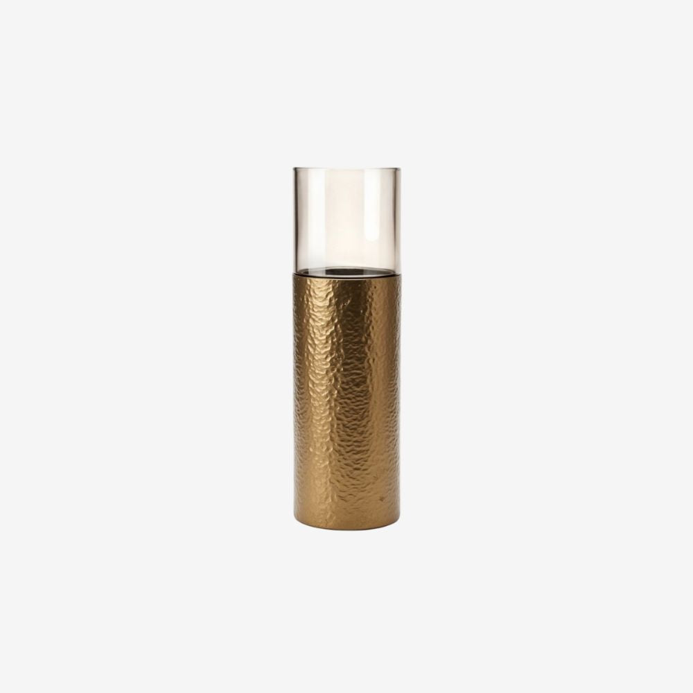 Lámpara Dorada de Aluminio – Sofisticado Farol  Uso Interior y Exterior