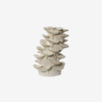 Elegante Accesorio de Cerámica Beige para Decoración del Hogar