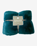 Manta de Fleece Verdeazulada – Suave Manta de Peluche