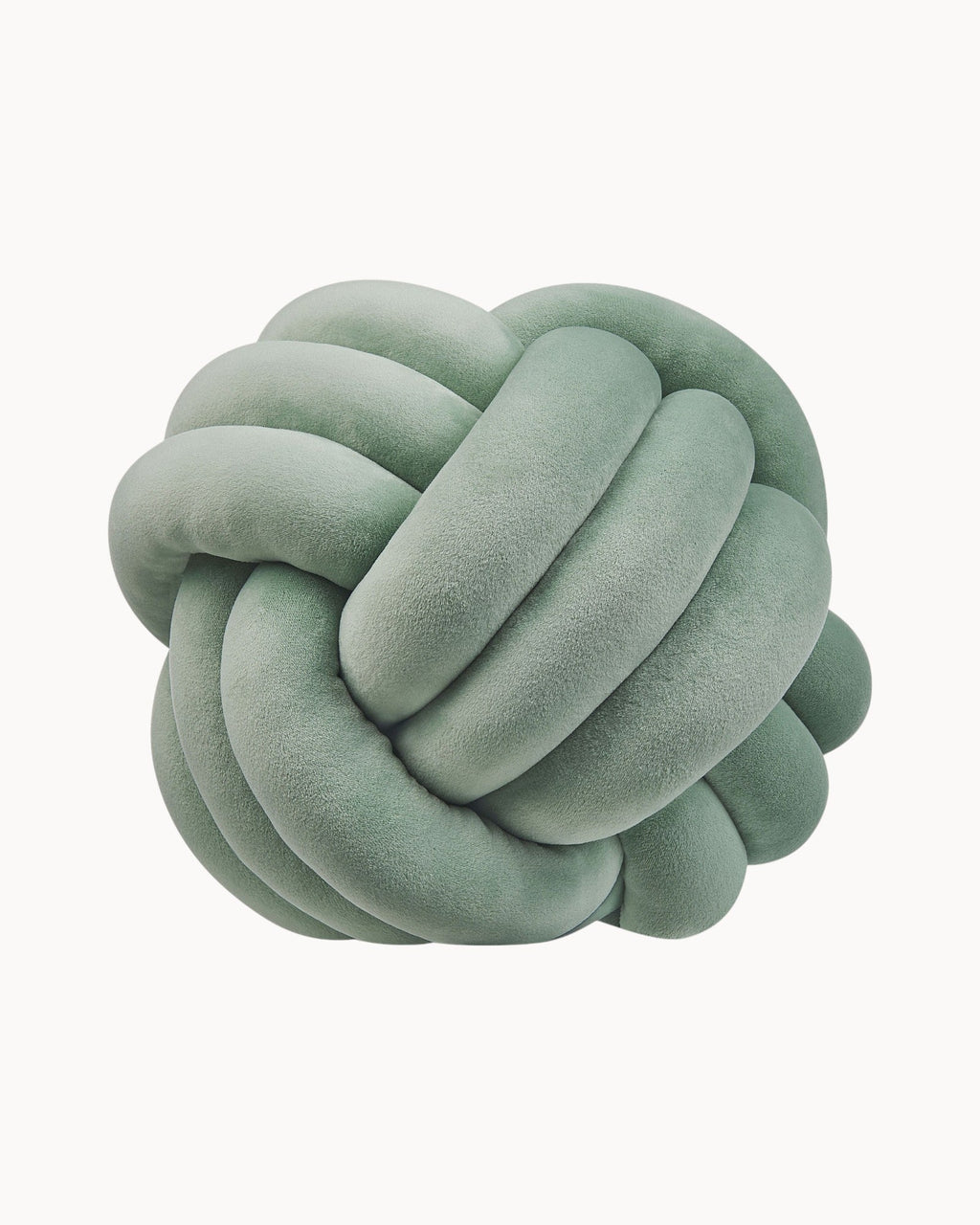 Cojín Decorativo de Terciopelo con Diseño de Nudo - Verde Menta, Gris Claro y Negro-Cushion-Verde Menta-20 x 20 cm-Nisero Deco