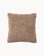 Funda de Cojín Teddy – Suavidad y Confort Esponjoso-Cushion Cover-Taupe-Nisero Deco