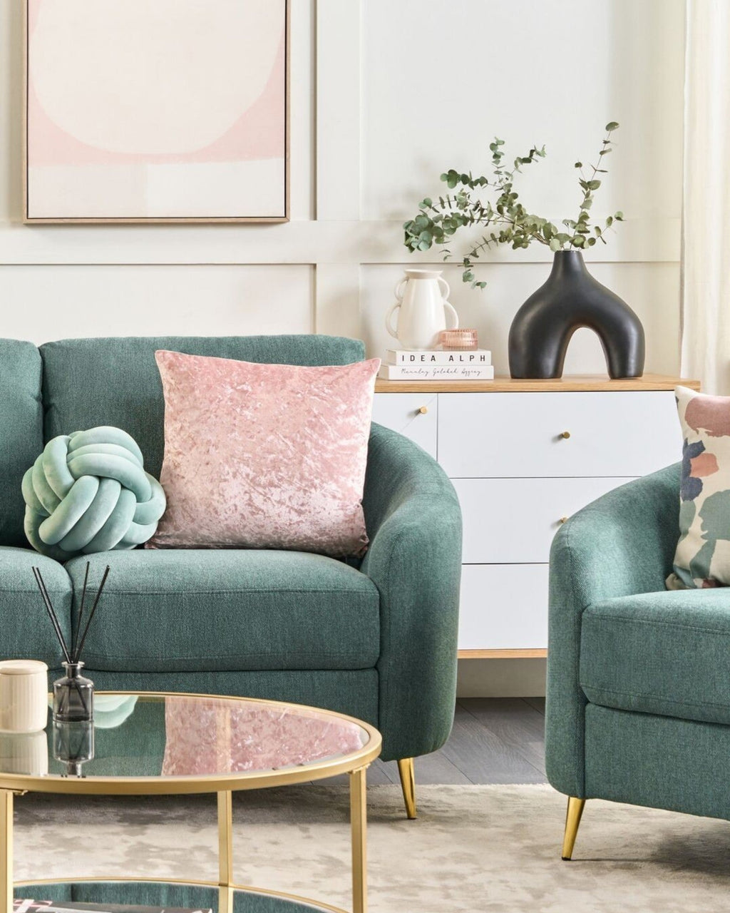 Jarrón Moderno de Porcelana Negra Artesanal para Flores-Vase-Nisero Deco