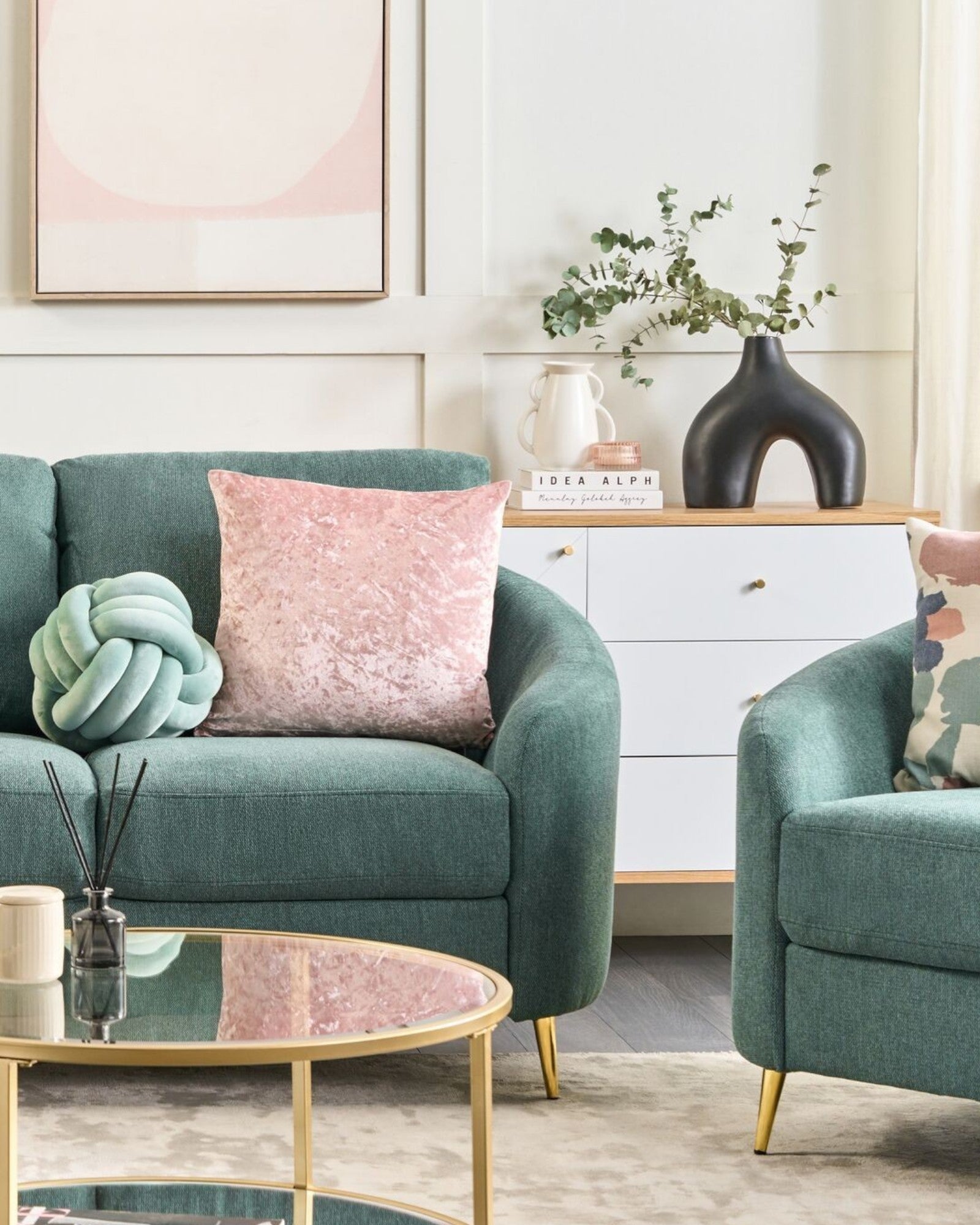 Jarrón Moderno de Porcelana Negra Artesanal para Flores-Vase-Nisero Deco