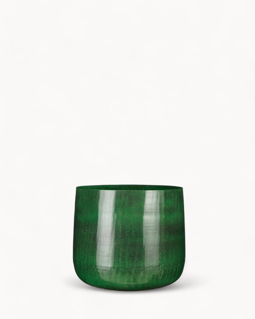 Maceta Industrial de Metal Verde Oscuro-Plant Pot-Verde oscuro-Nisero Deco