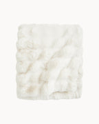 Manta de Franela Cuadros – Suave, Acogedora y Ecológica-Blanket-Blanco-Nisero Deco