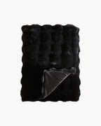 Manta de Franela Cuadros – Suave, Acogedora y Ecológica-Blanket-Negro-Nisero Deco